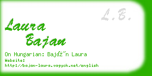 laura bajan business card